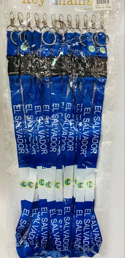 El Salvador lanyards · Cordones de El Salvador